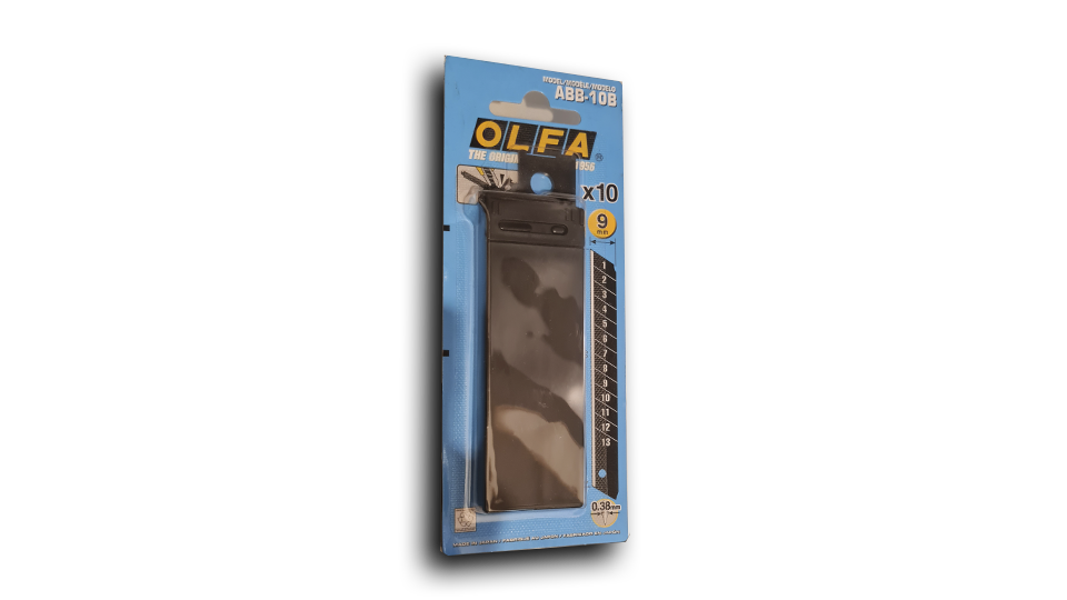 OLFA - 9mm Black Ultra-Sharp Blades (ABB-10B) - 10 Pack
